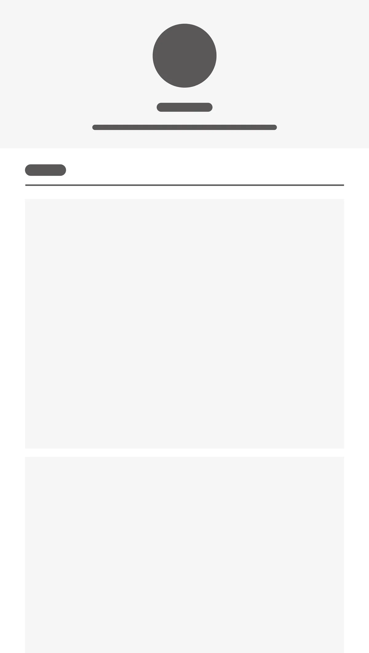 One Column template